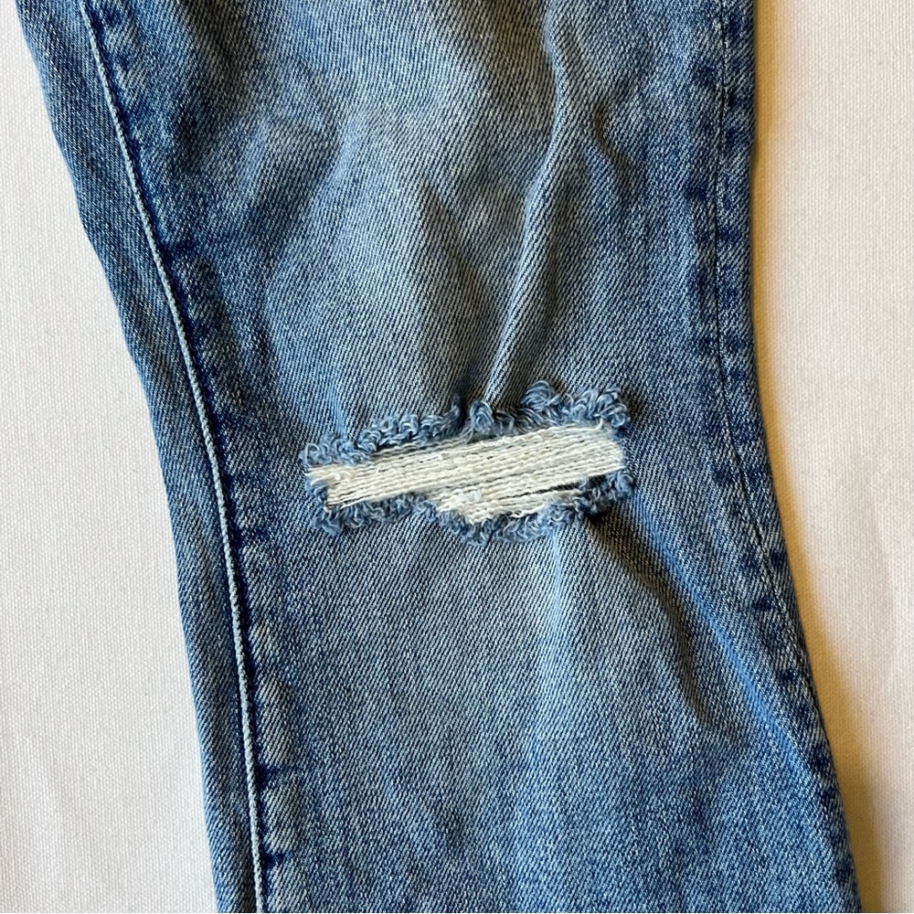 Mother Superior The Hustler Ankle Fray jeans 26 Crushing Hard medium blue wash - Picture 5 of 12
